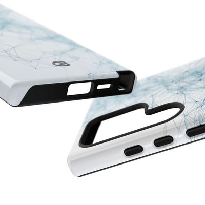 Blue Tough Phone Case for Samsung - Glacial Neural Web