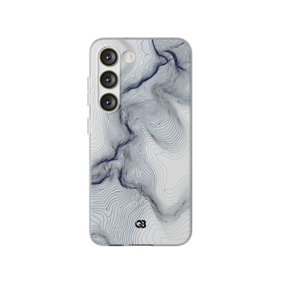 White Lite Phone Case for Samsung - Nordic Ridge Topo