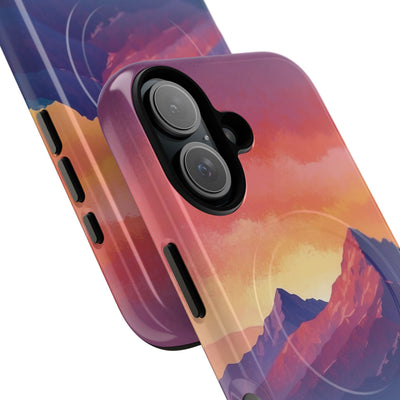 Crimson Mountain Dusk · Tough+ Phone Case for iPhone · Magsafe