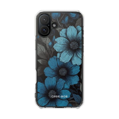 Blue Petal Radiance iPhone 16 Plus Skal - Impact
