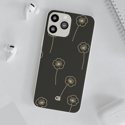Nocturne Bloom Contours · Lite Phone Case for iPhone ·  Black