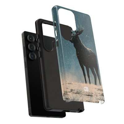 Nordic Boreal Moose · Tough Phone Case for Samsung · Blue