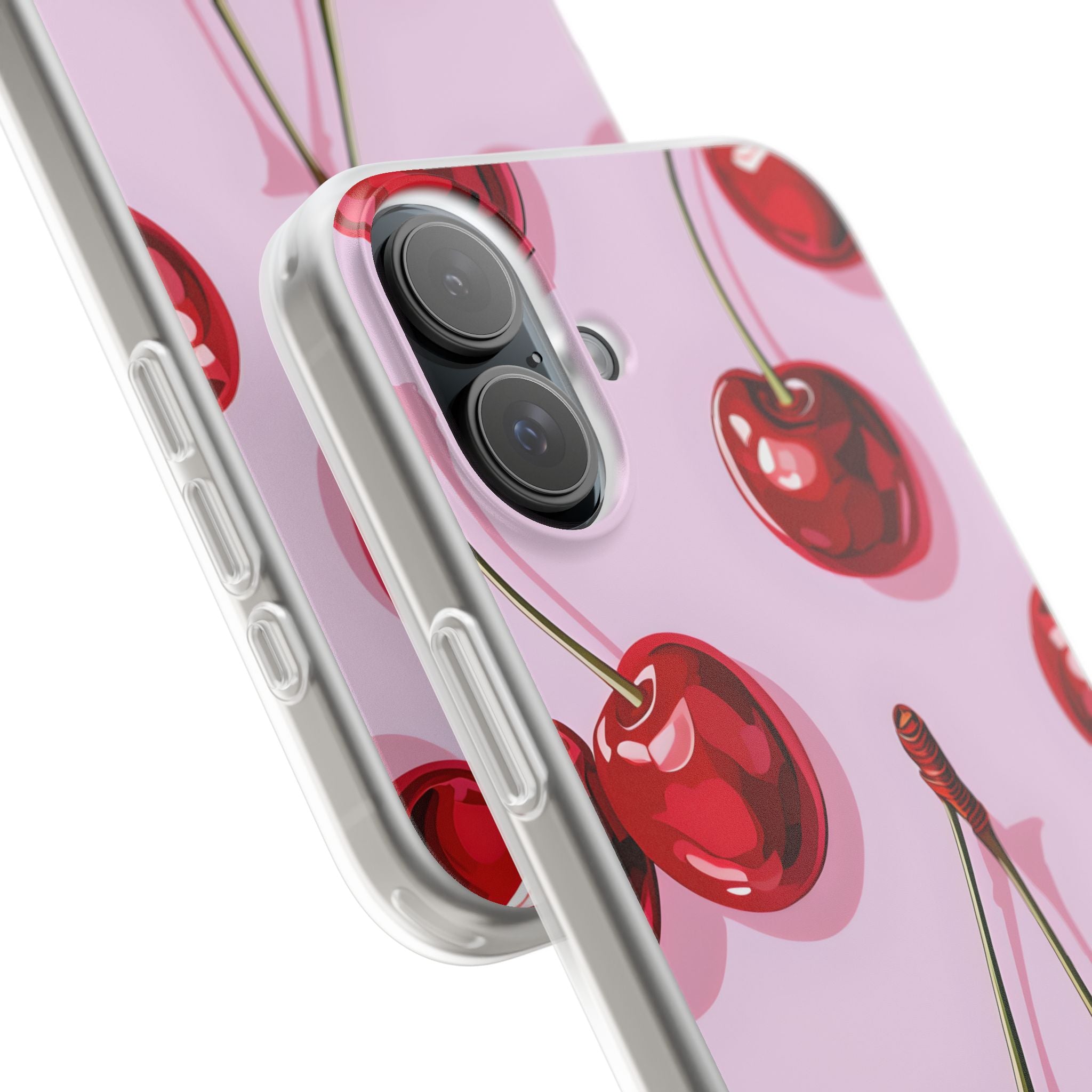 Glossy Cherry Burst iPhone 16 Plus Case - Soft - CASE•BOB