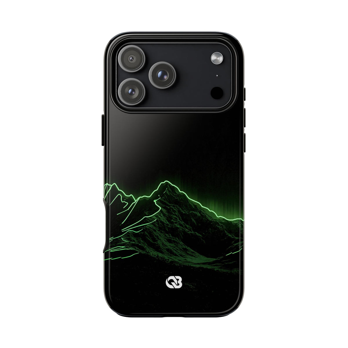 Nordic Mountain Contour · Tough Phone Case for iPhone · Black