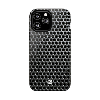 Brushed Perforated Steel · Tough 2.0 Magnetic Phone Case for iPhone · Silver