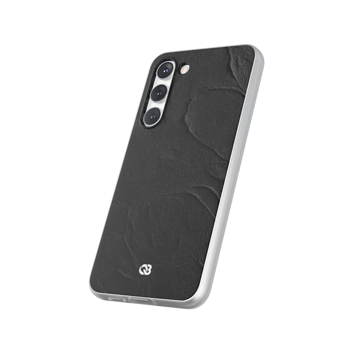 Obsidian Stucco Relief · Lite Phone Case for Samsung · Black