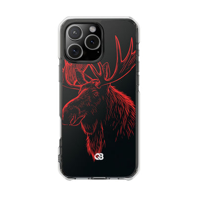 Nordic Elk · Clear Impact Magnetic Phone Case for iPhone · Black