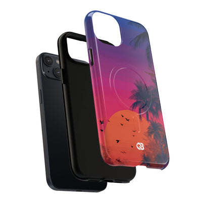 Neon Horizon Palms · Tough+ Telefoncover til iPhone · Magsafe