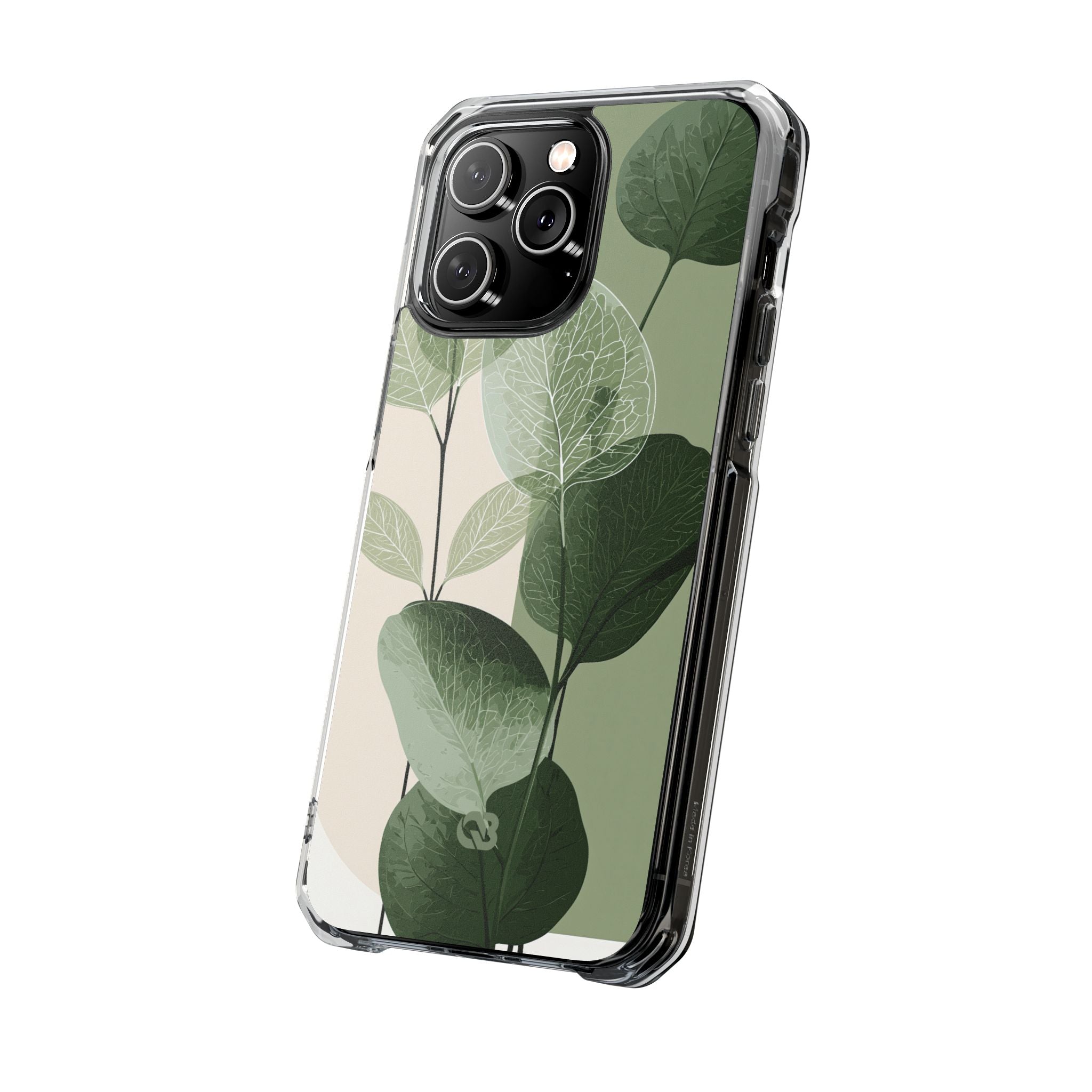 Green Impact MagSafe Phone Case for iPhone - Sage Leaf Skeletals