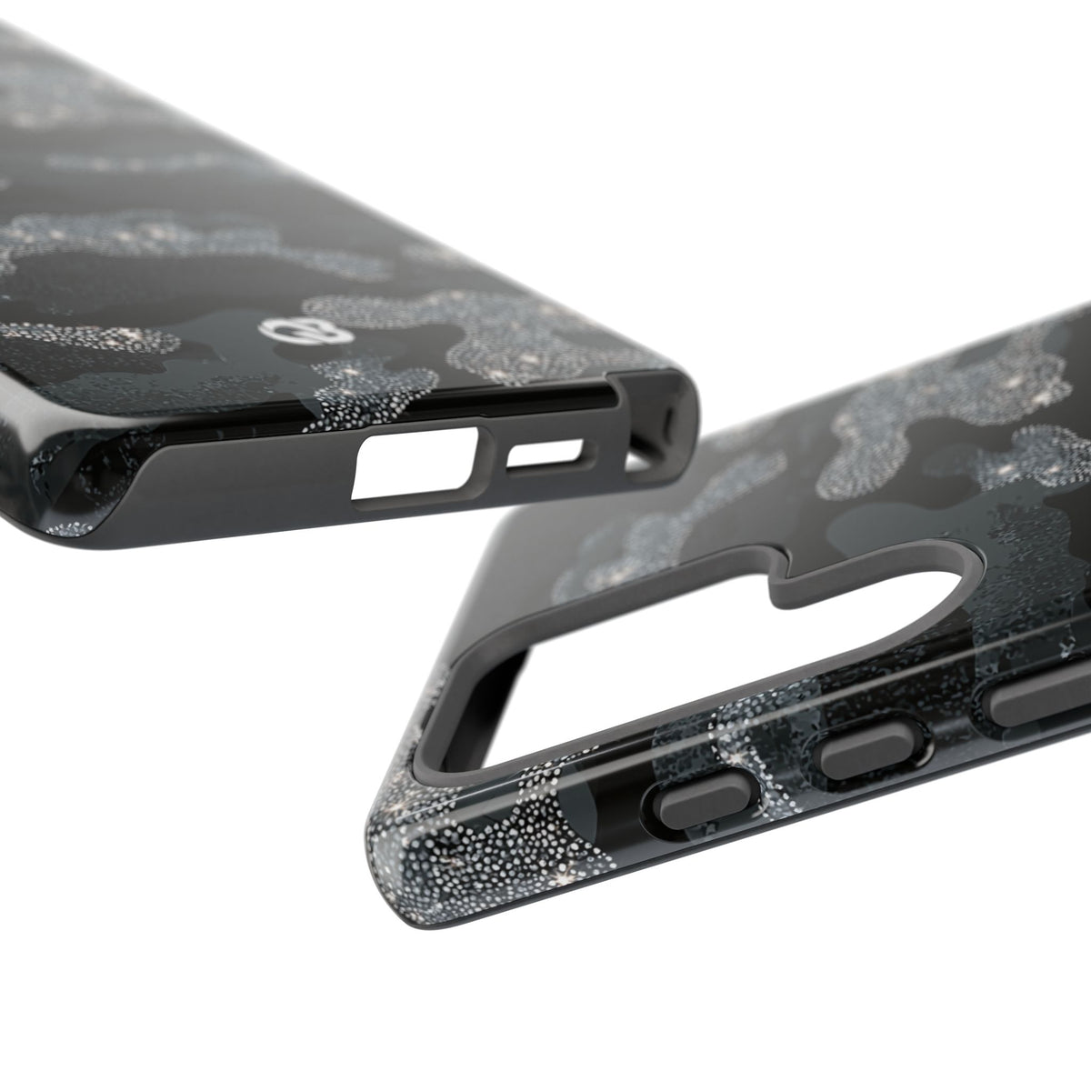 Glitter Shadow Camo · Tough Phone Case for Samsung · Black