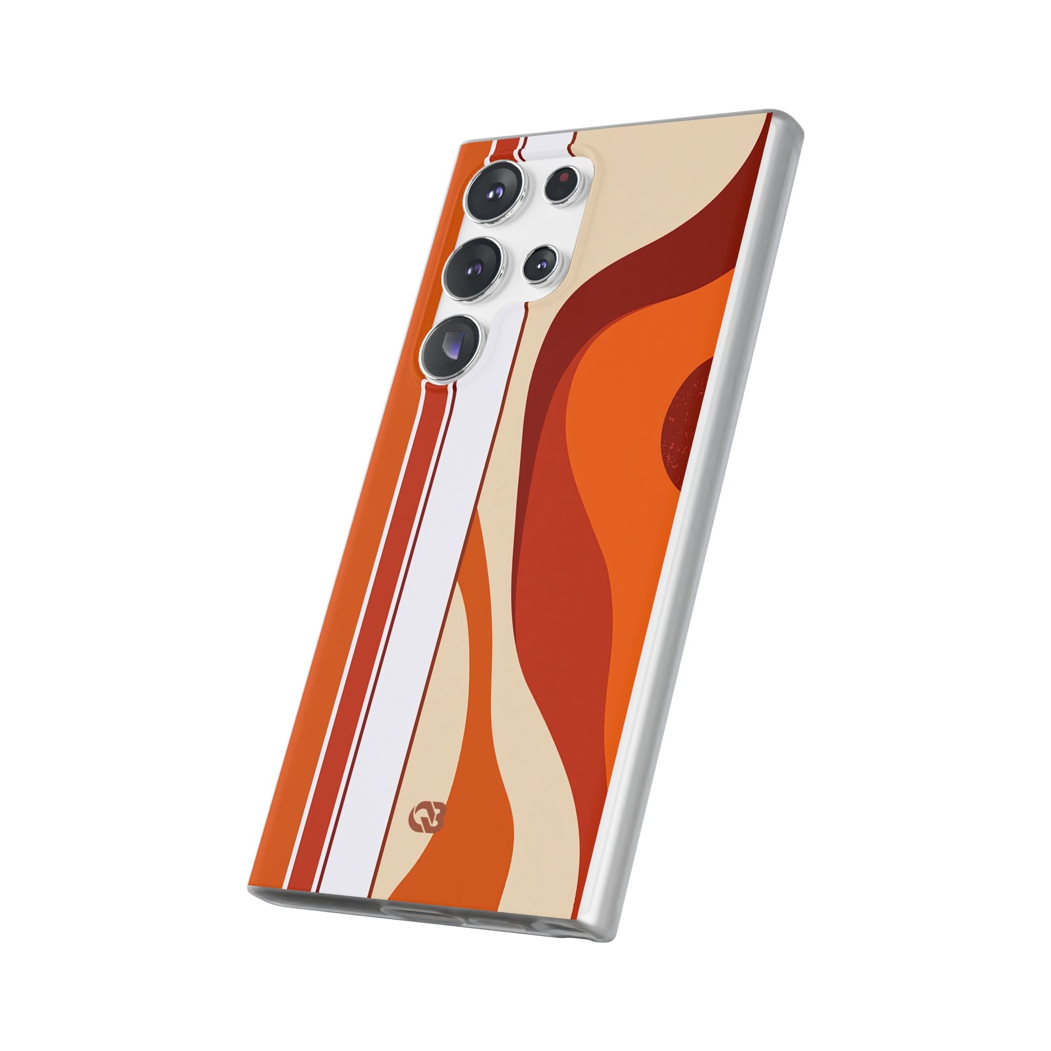 Orange Lite Phone Case for Samsung - Terracotta Metro Line
