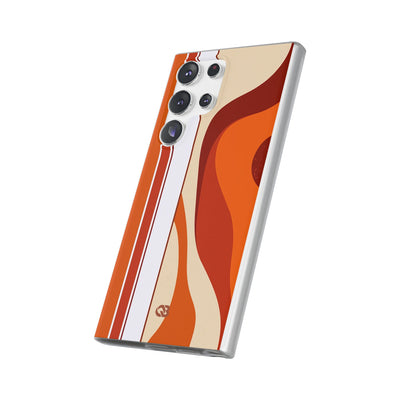 Orange Lite Phone Case for Samsung - Terracotta Metro Line