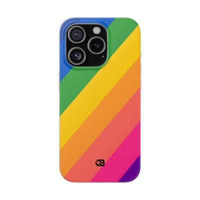 Vibrant Spectrum Slope · Soft Phone Case for iPhone