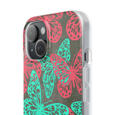 Electric Papillon · Lite Phone Case for iPhone ·  Pink