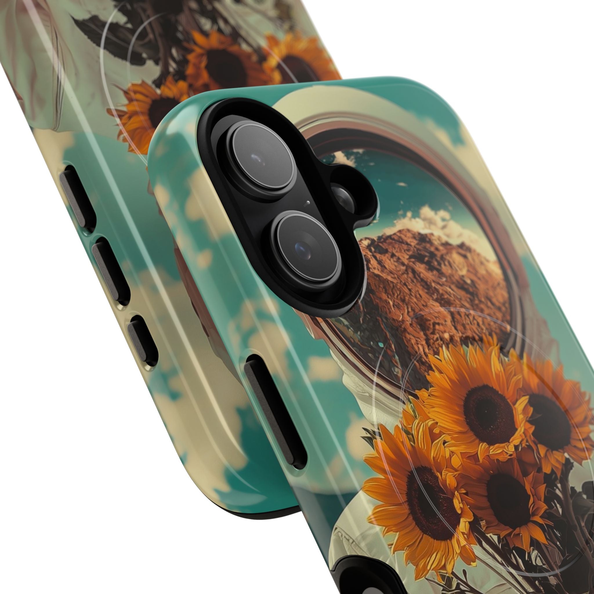 Sunflower Astronaut iPhone 17 Case - Tough+ - CASE•BOB