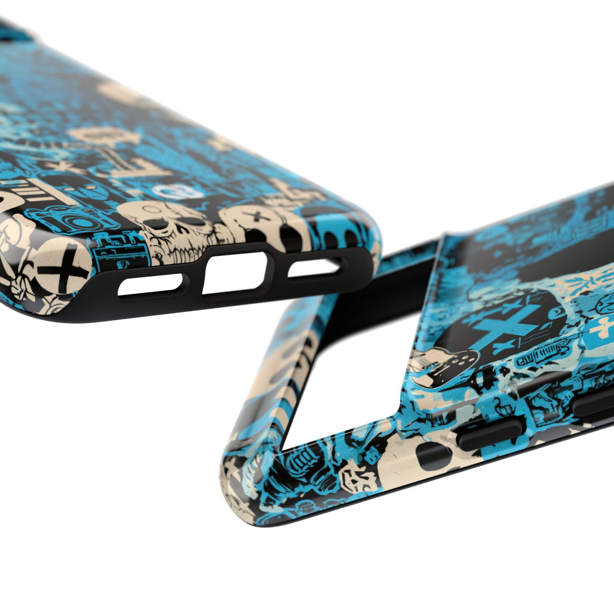 Electric Skull Graffiti · Tough Phone Case for Pixel ·  Blue