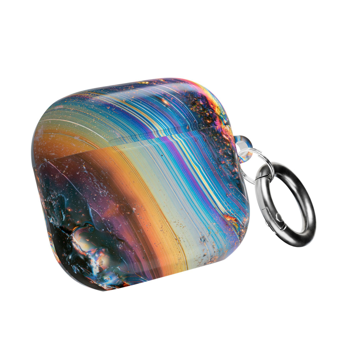 Prismatic Aura Flow · Hard Case for AirPods & AirPods Pro · Blue