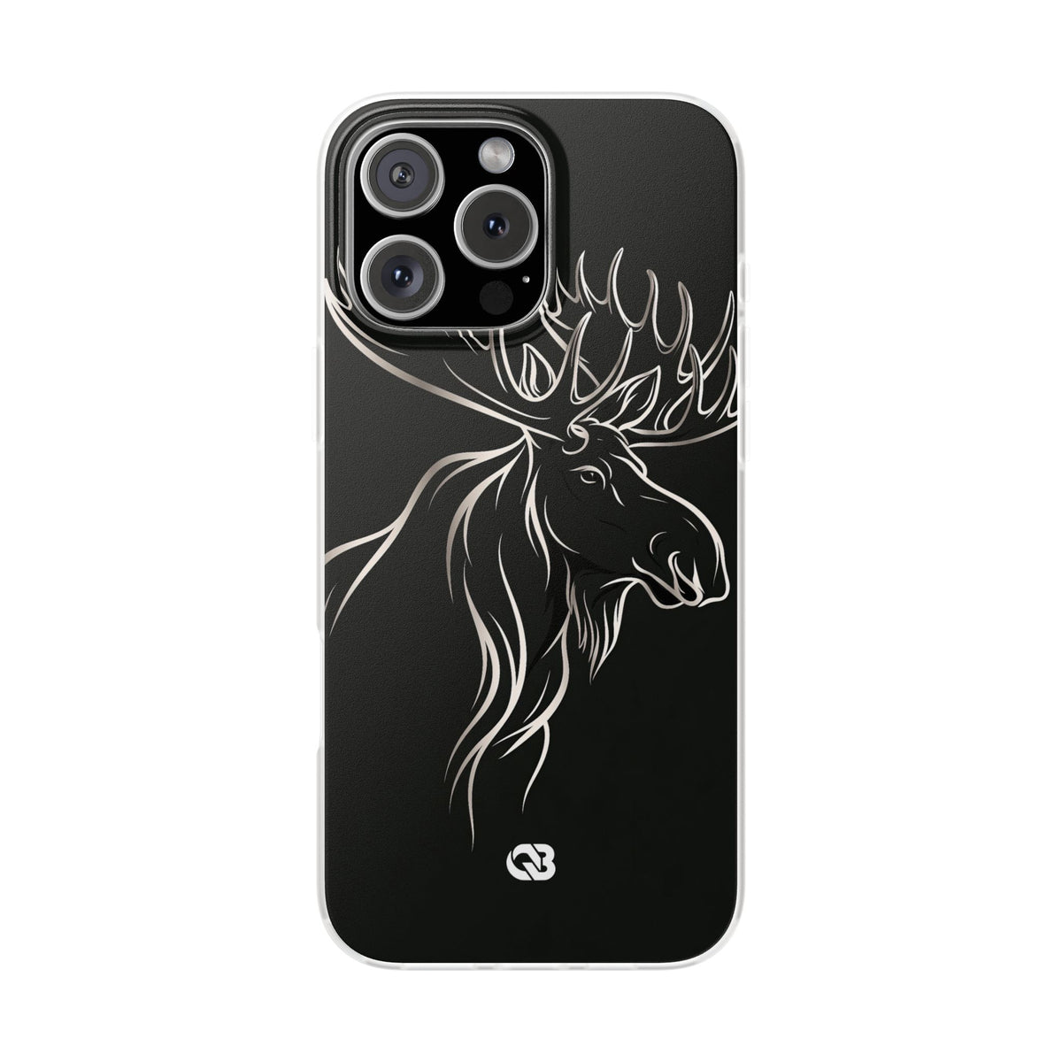 Nordic Moose Contour · Lite Phone Case for iPhone ·  Black