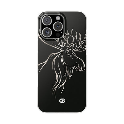 Nordic Moose Contour · Lite Phone Case for iPhone ·  Black