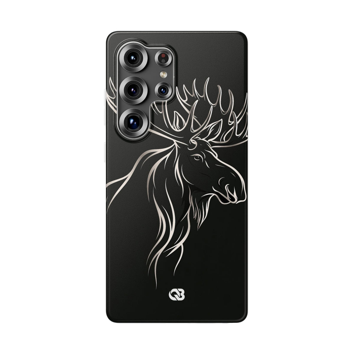 Nordic Moose Contour · Lite Phone Case for Samsung · Black
