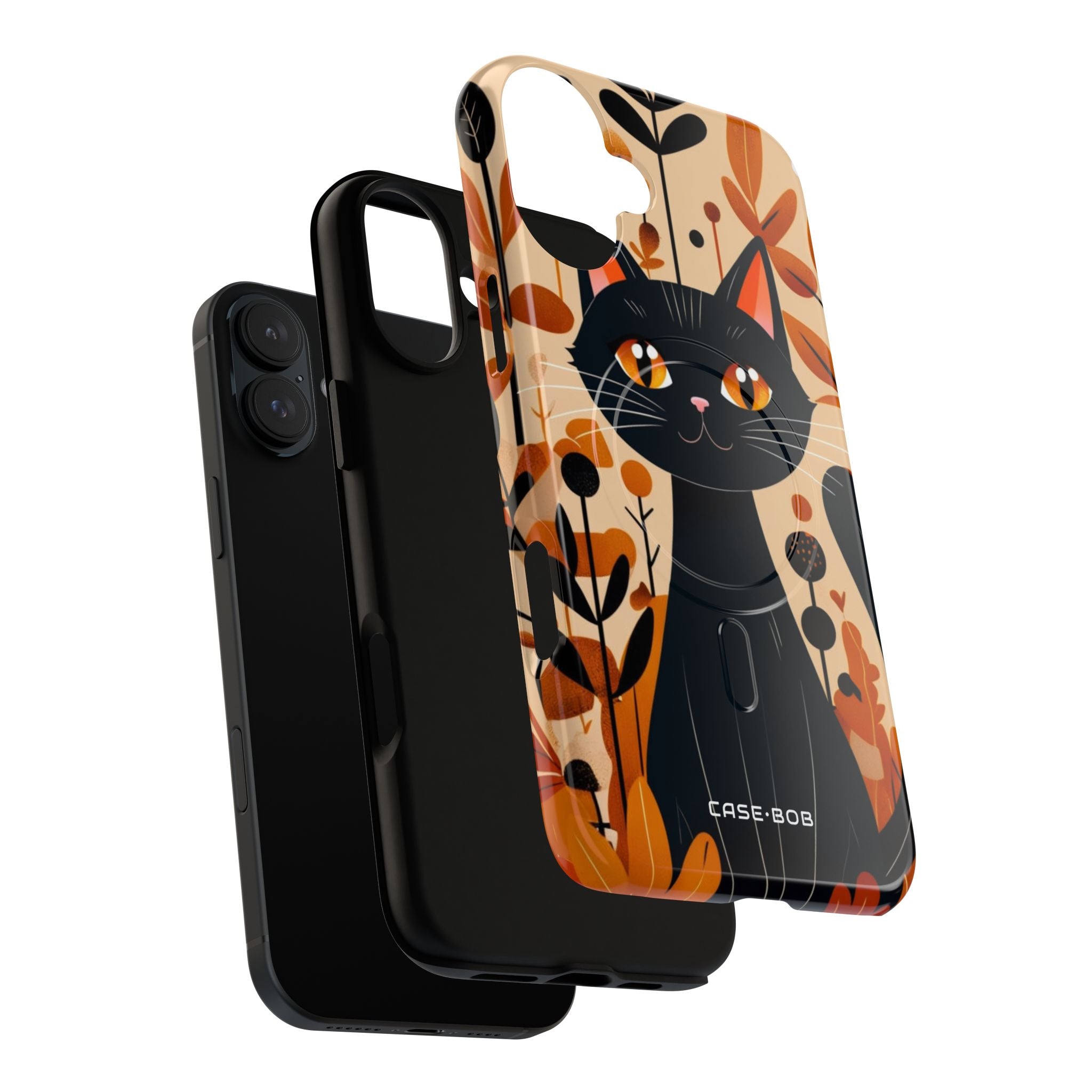 Schwarze Katze Glow iPhone 16 Plus Case - Tough+