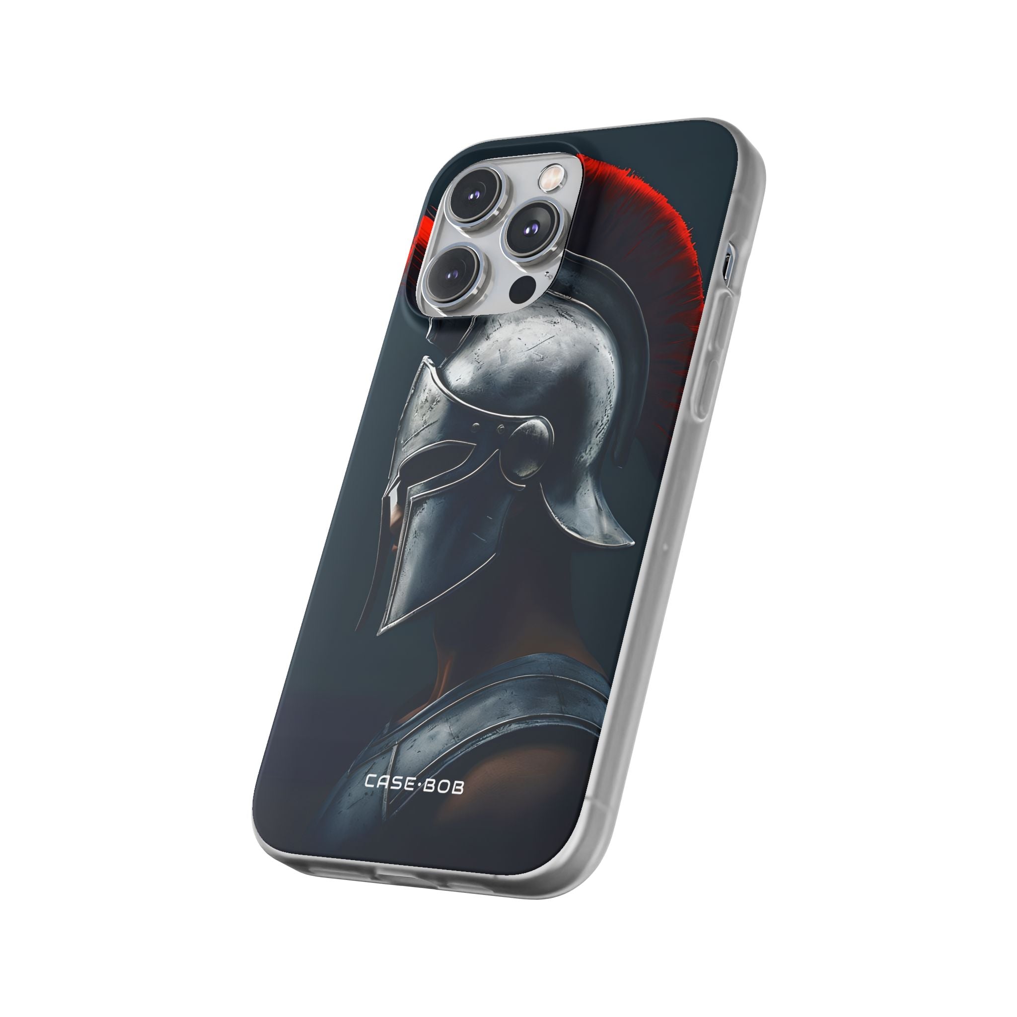 Hopeinen Centurion iPhone 14 Pro Max -pehmeä suojakotelo