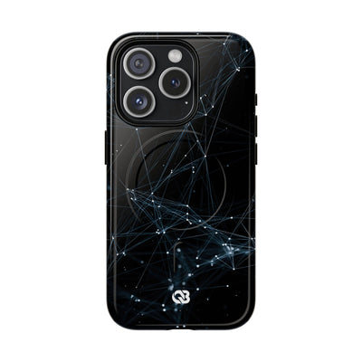 Black Tough 2.0 Magsafe Phone Case for iPhone - Arctic Neural Mesh