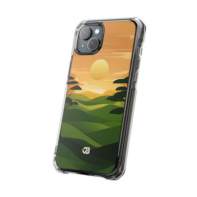 Verdant Horizon Sun · Impact Phone Case for iPhone · Magsafe