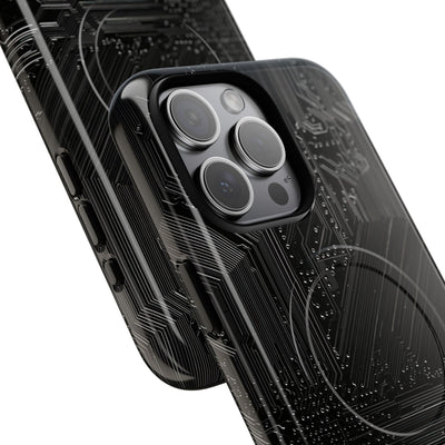 Obsidian Circuitry · Tough 2.0 Magnetic Phone Case for iPhone · Black