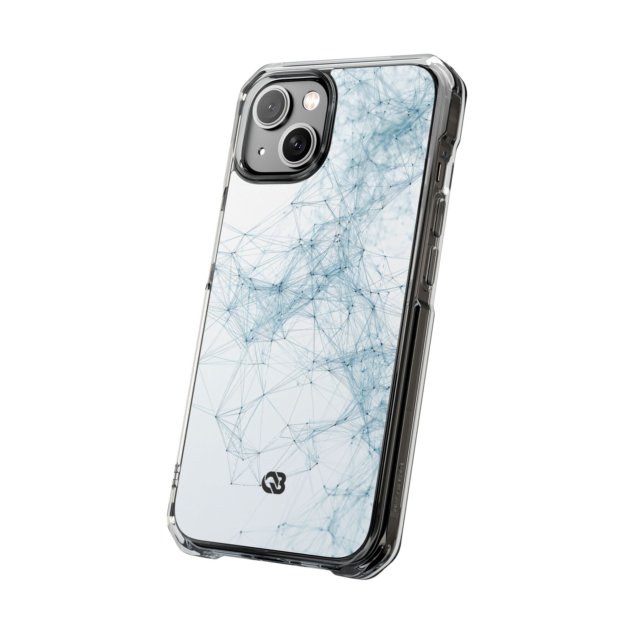 Blue Impact MagSafe Phone Case for iPhone - Glacial Neural Web