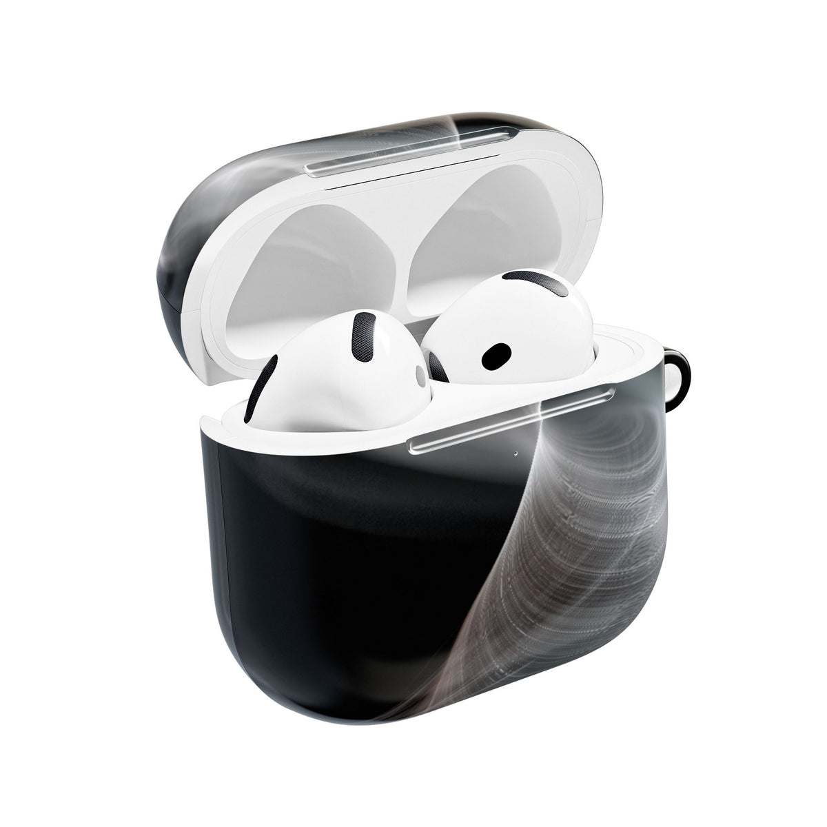 Luminous Vortex · Hard Case for AirPods & AirPods Pro · Black