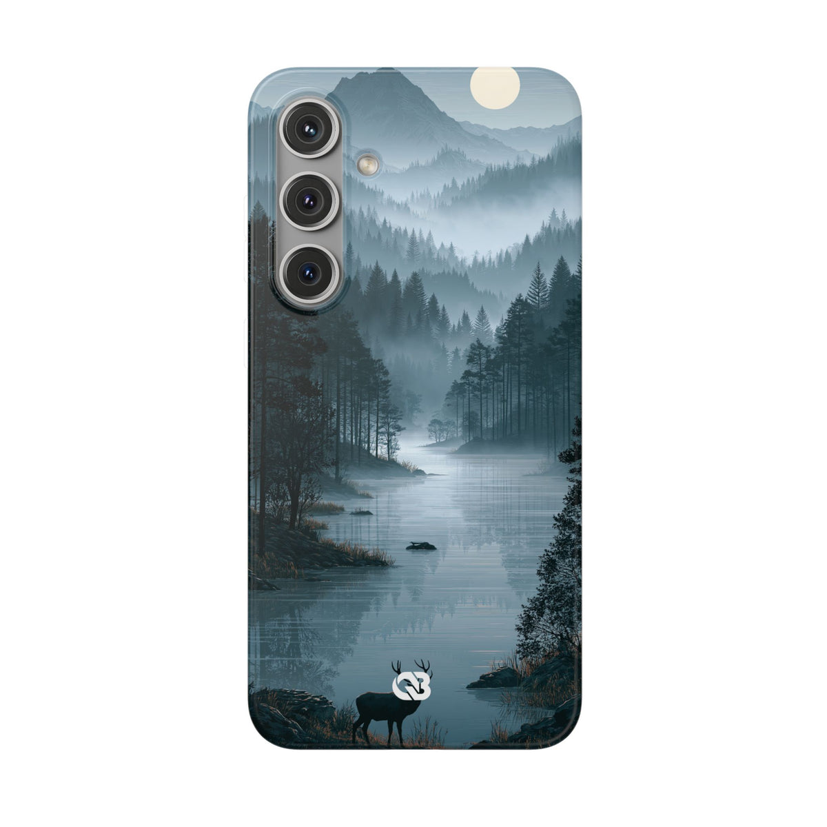 Silent Nordic Fjord · Lite Phone Case for Samsung · Blue