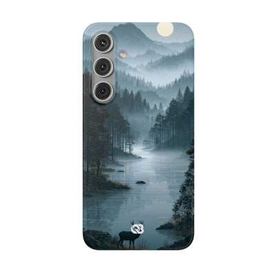Silent Nordic Fjord · Lite Phone Case for Samsung · Blue