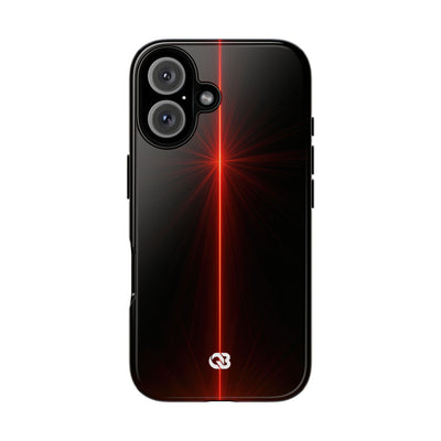 Red Tough Phone Case for iPhone - Crimson Flare Vector