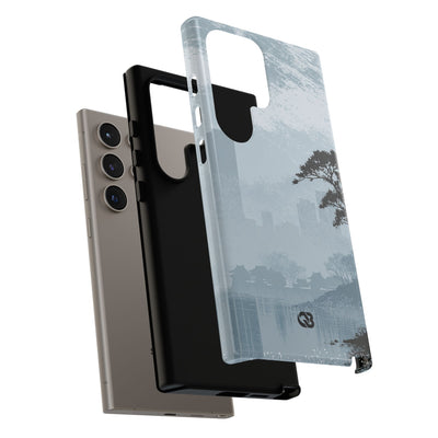 Grey Tough Phone Case for Samsung - Steel Slate Zen
