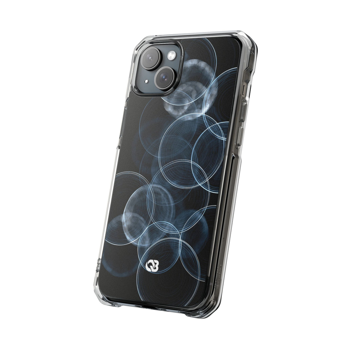 Resonant Orbits · Clear Impact Magnetic Phone Case for iPhone ·  Black
