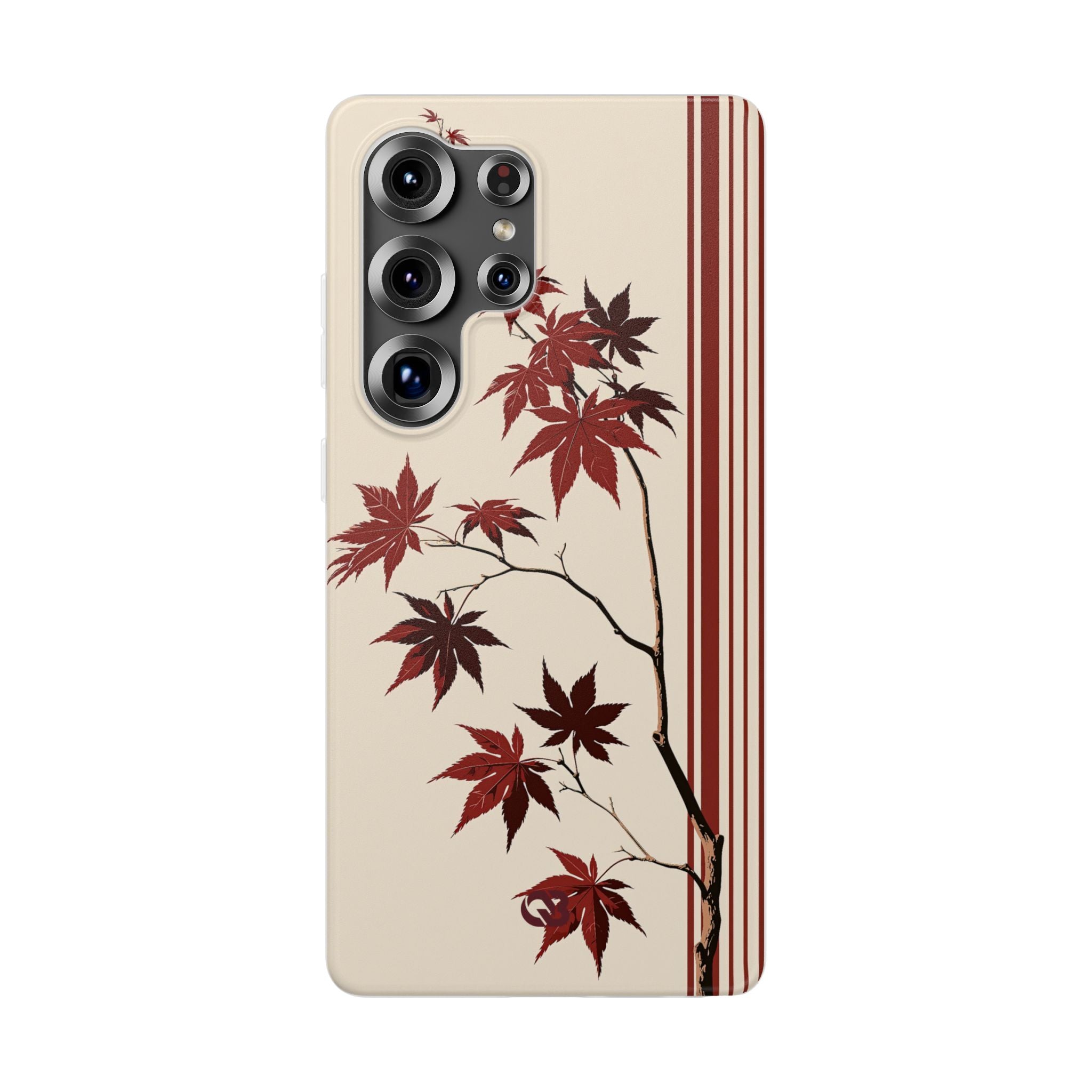 Red Lite Phone Case for Samsung - Crimson Momiji Stripe