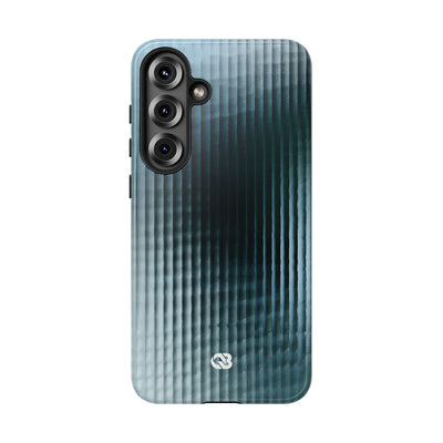 Blue Tough Phone Case for Samsung - Glacial Reeded Glass