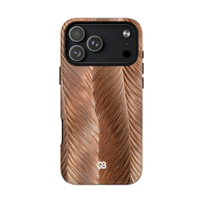 Rose Gold Weave · Tough 2.0 Magnetic Phone Case for iPhone · Brown