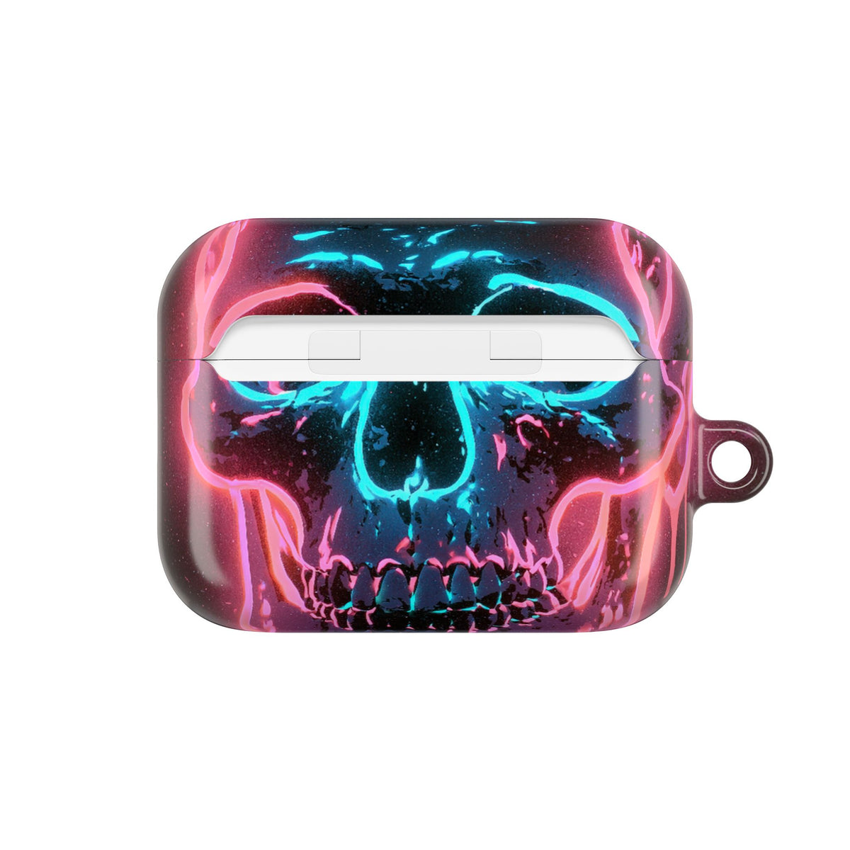 Neon Drip Skull · Hard Case for AirPods & AirPods Pro · Black