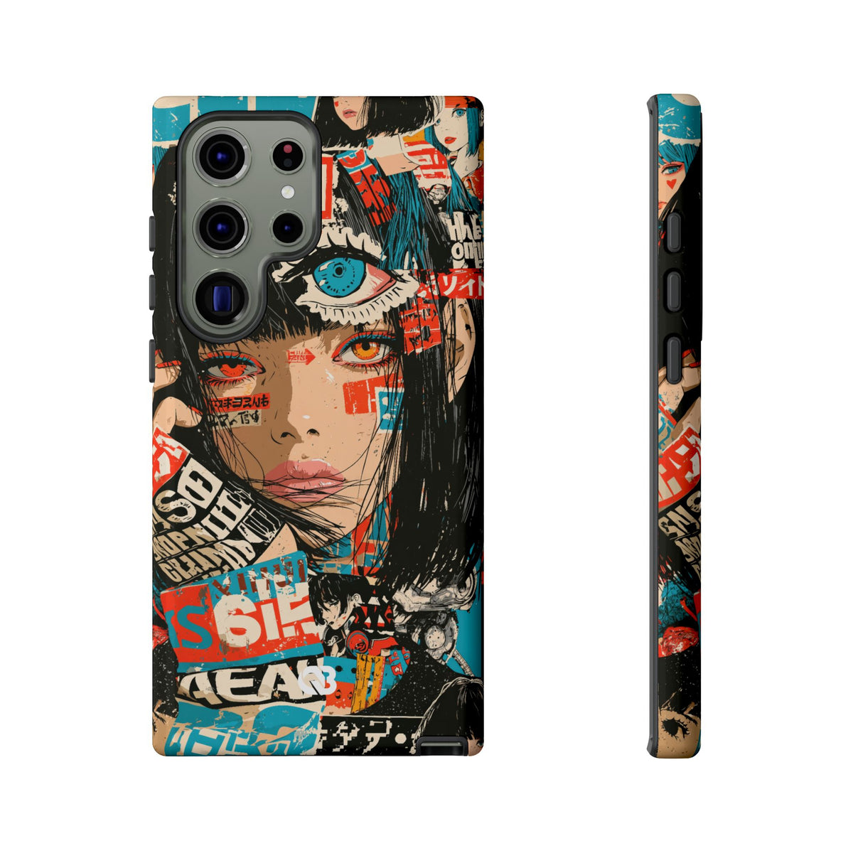 Shibuya Street Collage · Tough Phone Case for Samsung · Red