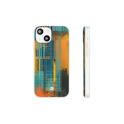 Cyber Glitch Stream · Lite Phone Case for iPhone ·  Teal