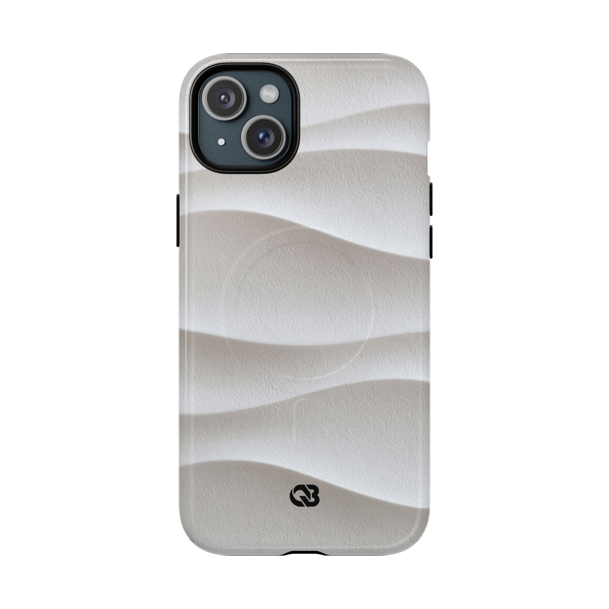 White Tough 2.0 Magsafe Phone Case for iPhone - Arctic Flow Ridges