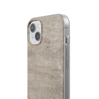 Grey Lite Phone Case for iPhone - Brutalist Stone Grit