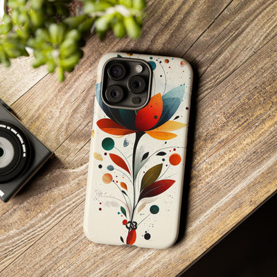 Burnt Petal Abstract · Tough Phone Case for iPhone