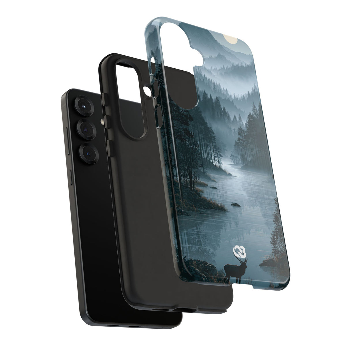 Silent Nordic Fjord · Tough Phone Case for Samsung · Blue