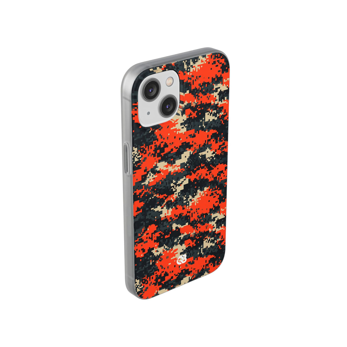 Signal Pixel Camo · Lite Phone Case for iPhone ·  Orange