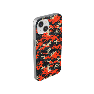 Signal Pixel Camo · Lite Phone Case for iPhone ·  Orange