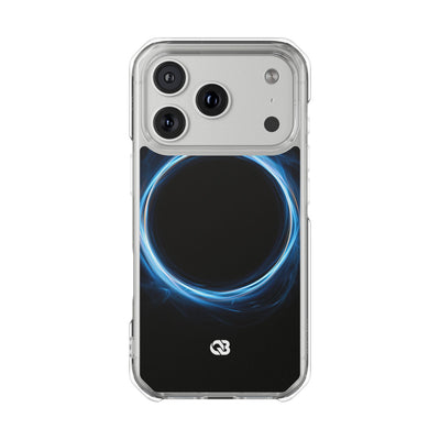 Luminous Corona · Clear Impact Magnetic Phone Case for iPhone · Blue