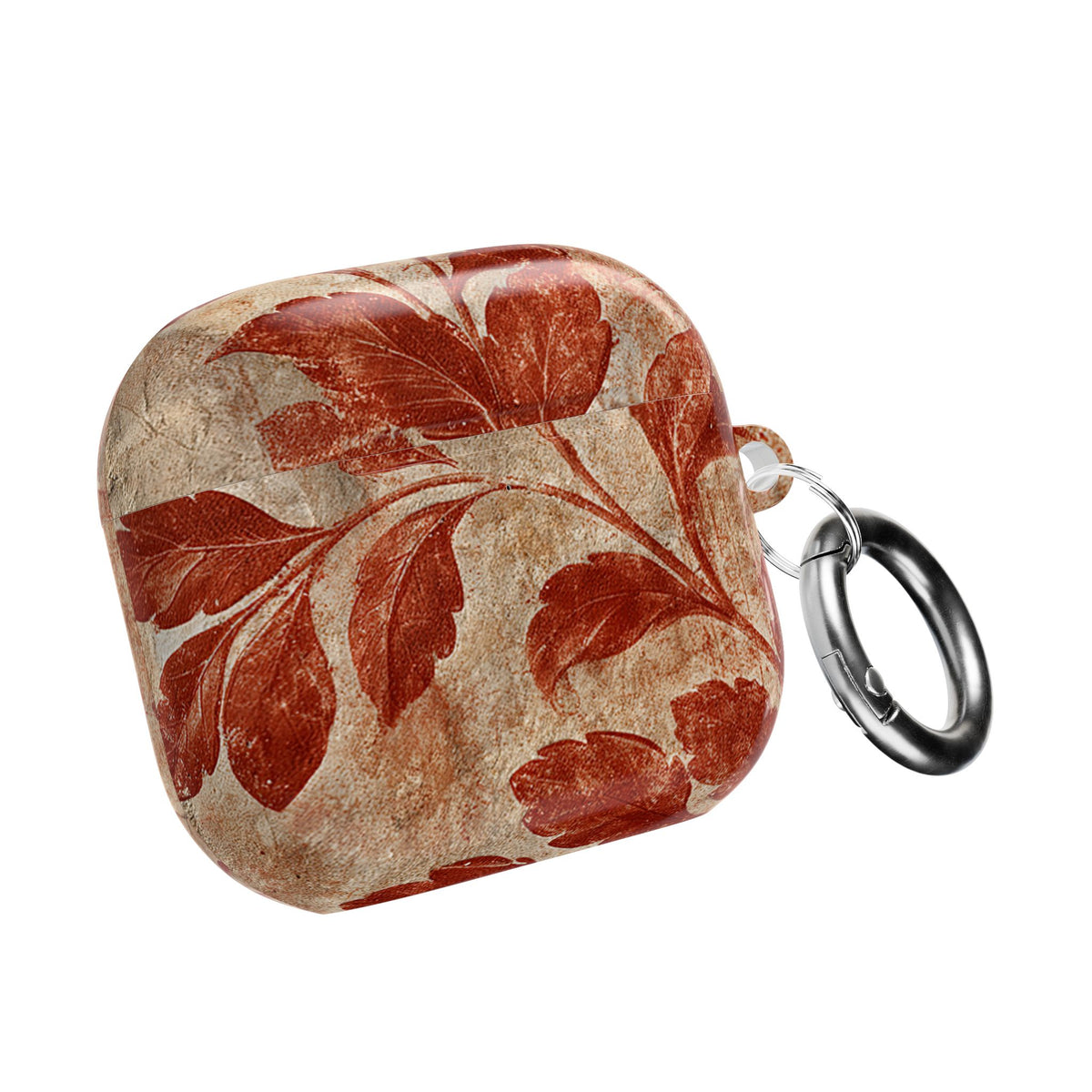 Terracotta Botanical Fresco · Hard Case for AirPods & AirPods Pro · Red